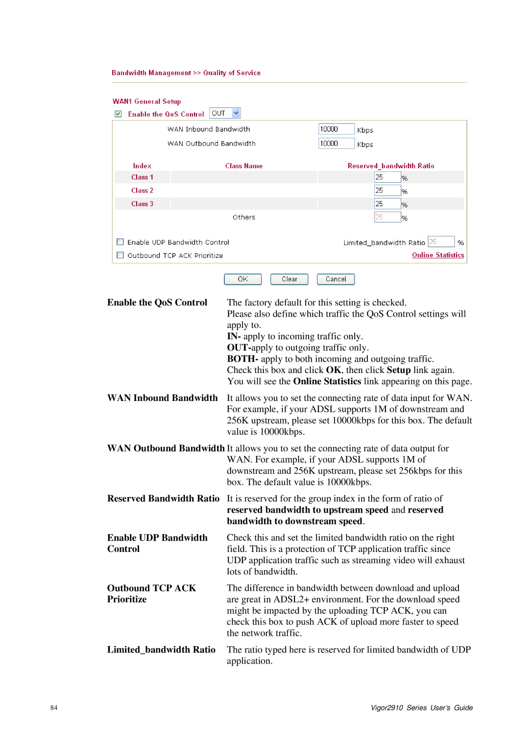 Draytek manual Vigor2910 Series User’s Guide 