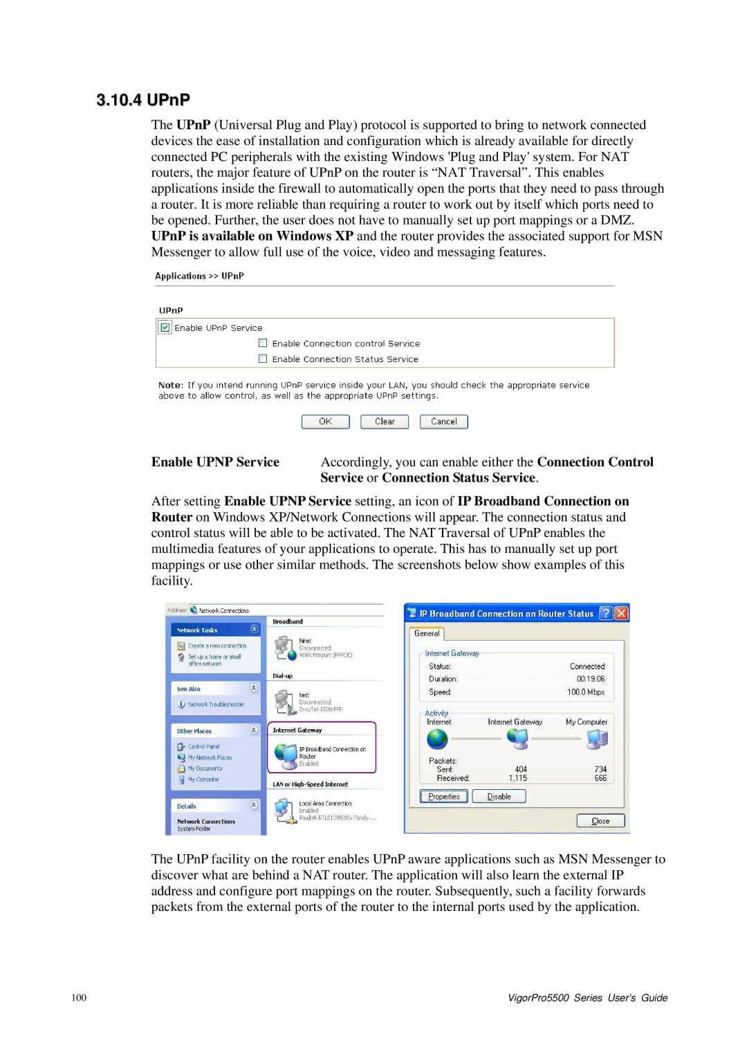 Draytek 5500 Series manual UPnP 