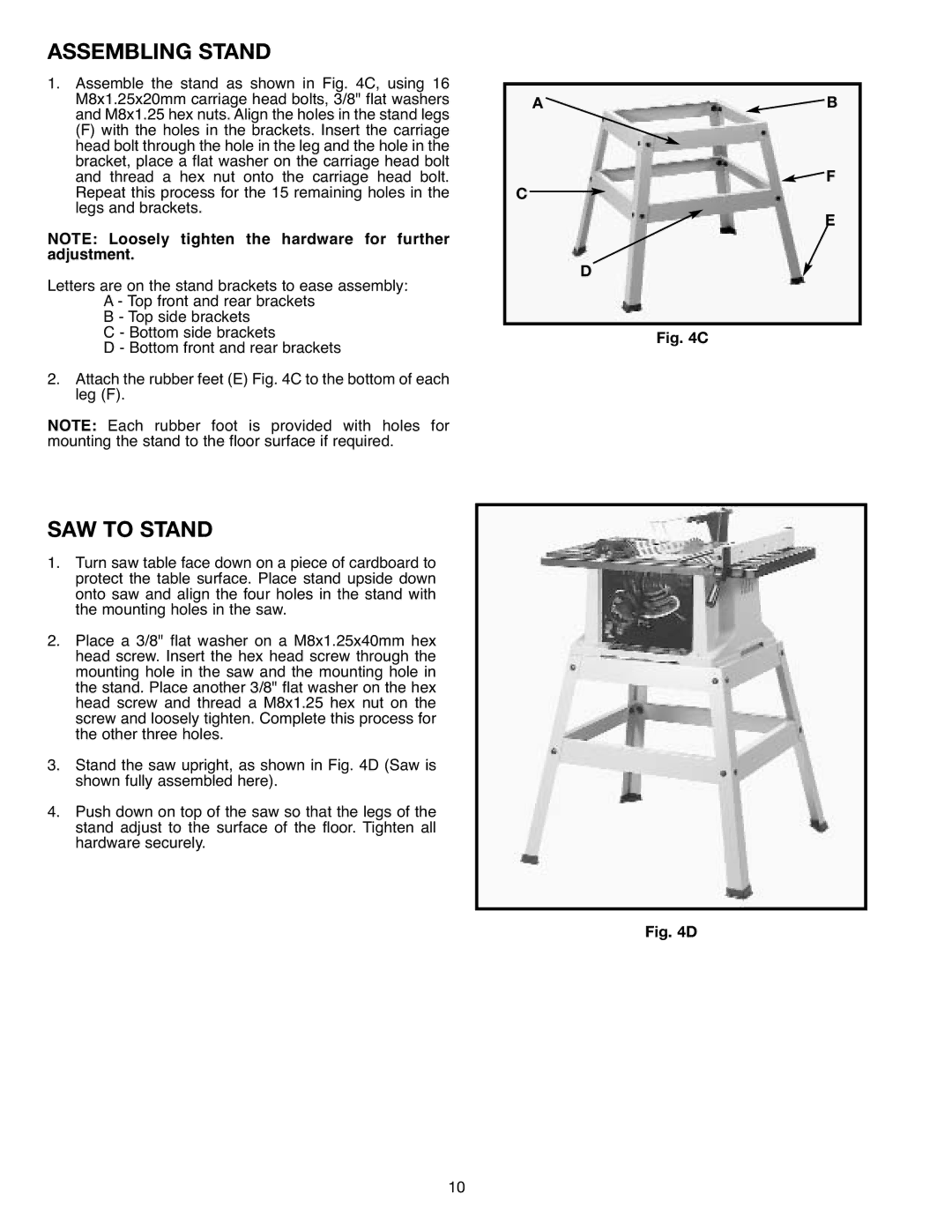 Draytek SM200L instruction manual Assembling Stand, SAW to Stand 