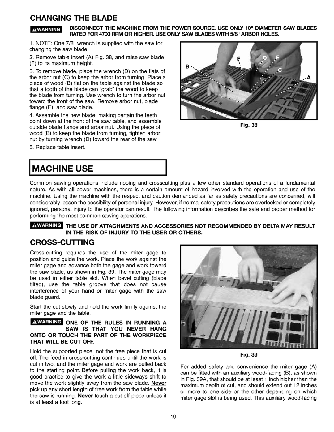 Draytek SM200L instruction manual Changing the Blade, Cross-Cutting 