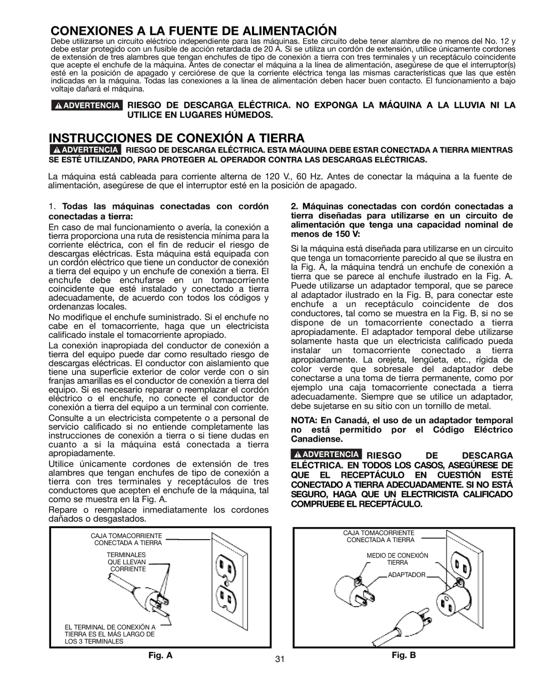 Draytek SM200L instruction manual Conexiones a LA Fuente DE Alimentación, Instrucciones DE Conexión a Tierra 