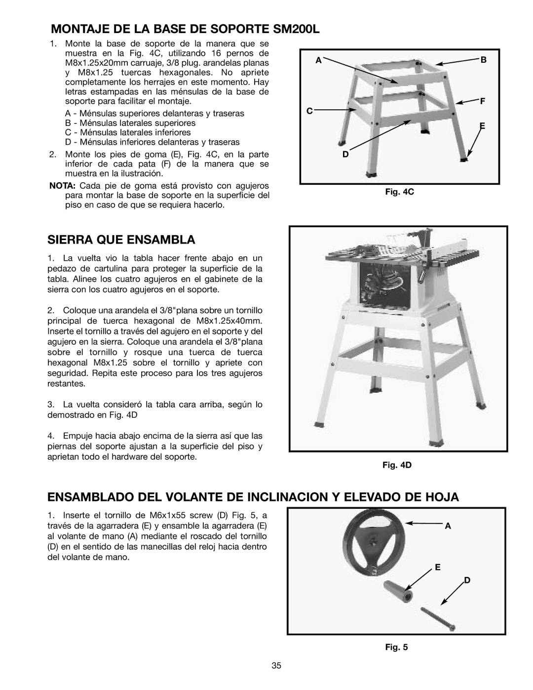 Draytek instruction manual Montaje DE LA Base DE Soporte SM200L, Sierra QUE Ensambla 