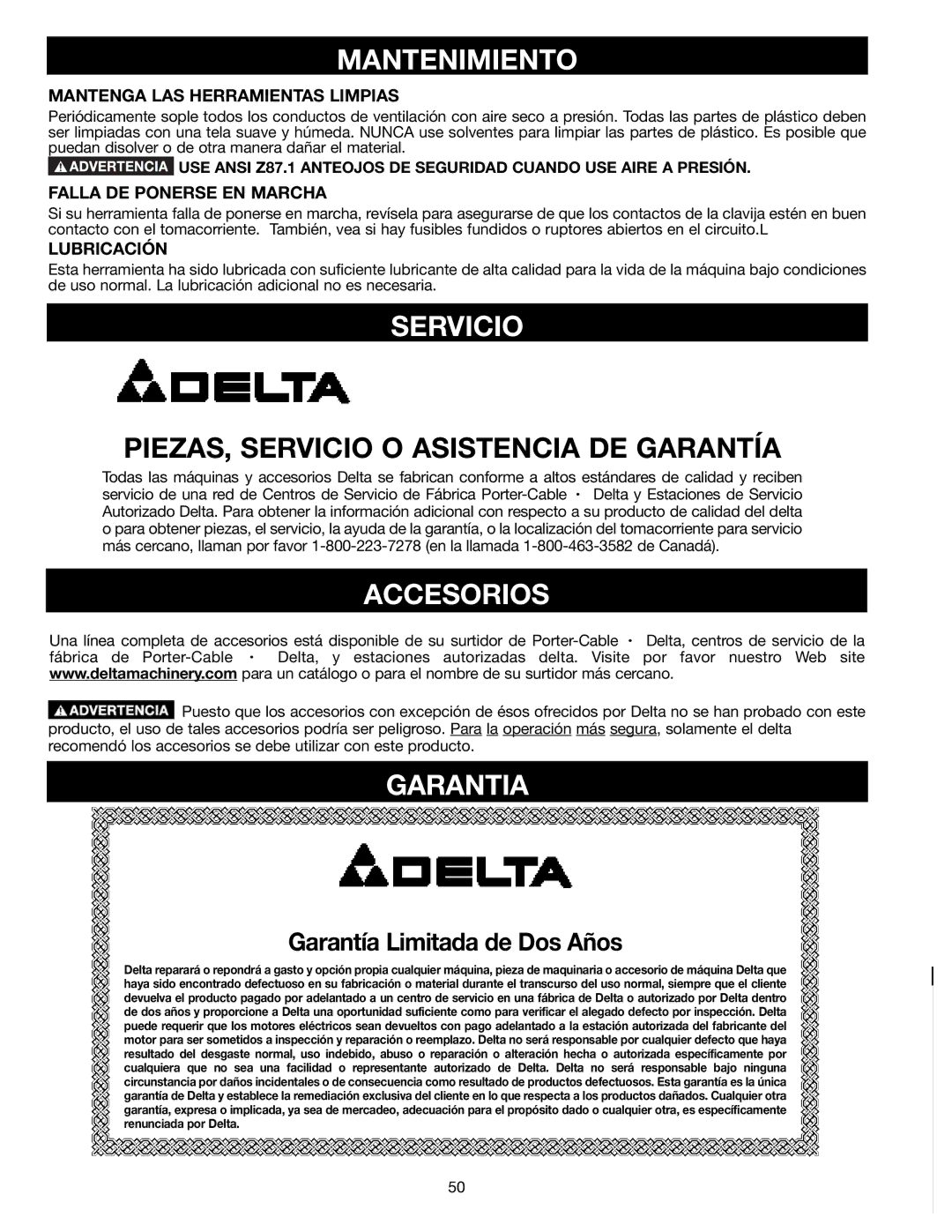 Draytek SM200L instruction manual Mantenimiento, Servicio, Accesorios, Garantia 