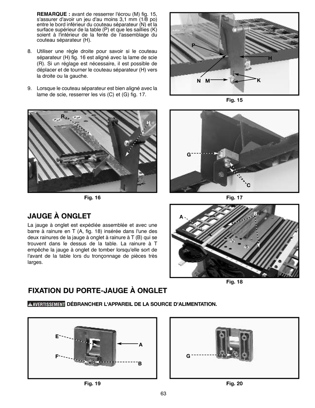 Draytek SM200L instruction manual Jauge À Onglet, Fixation DU PORTE-JAUGE À Onglet 