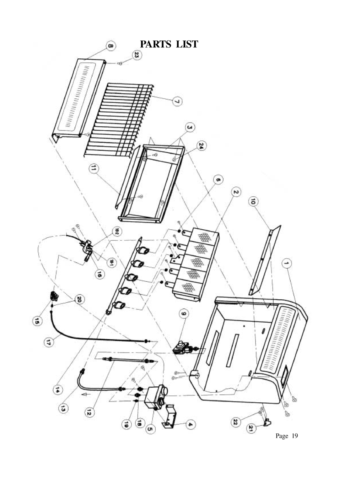 DreamGEAR P186, P314, N313, N185 installation manual Parts List 