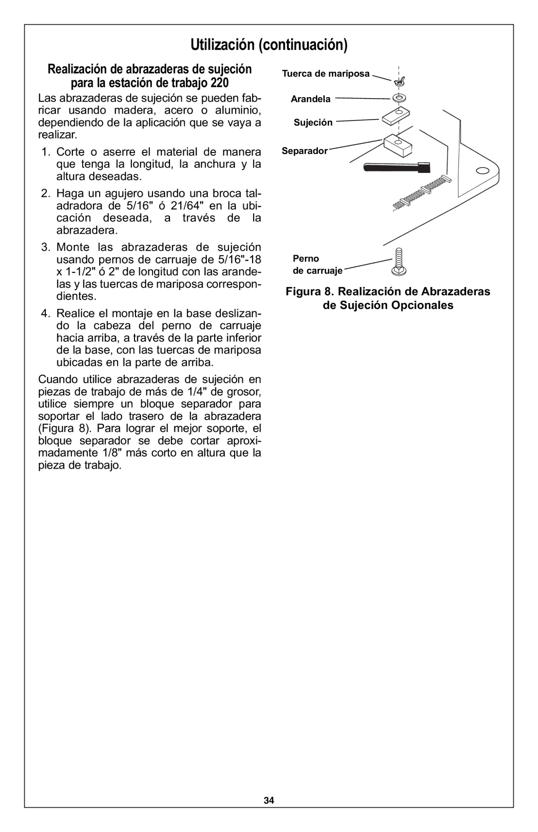 Dremel 220 owner manual Utilización continuación 