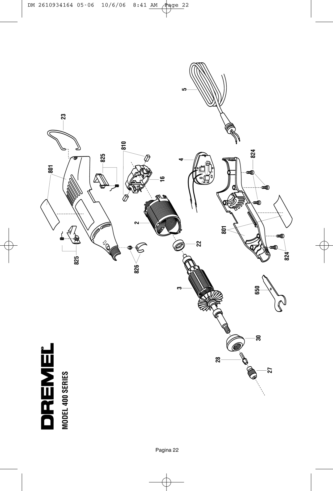 Dremel 398-49 owner manual 801 825, 810 824 801 826 650 