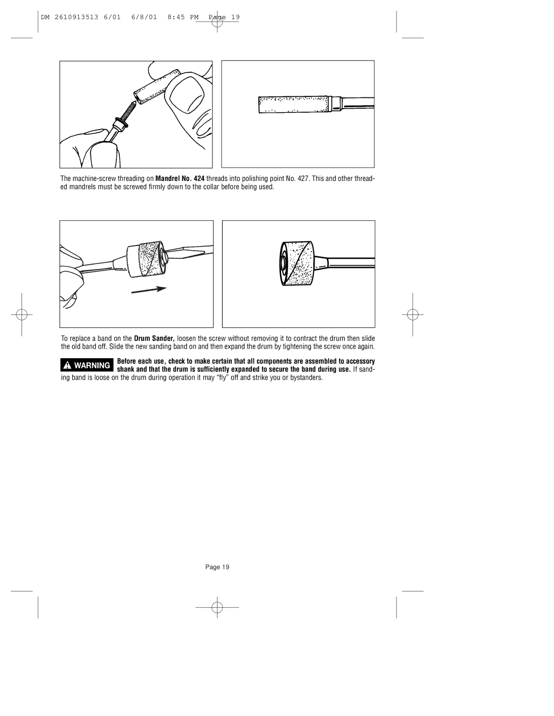 Dremel 780 owner manual DM 2610913513 6/01 6/8/01 845 PM 