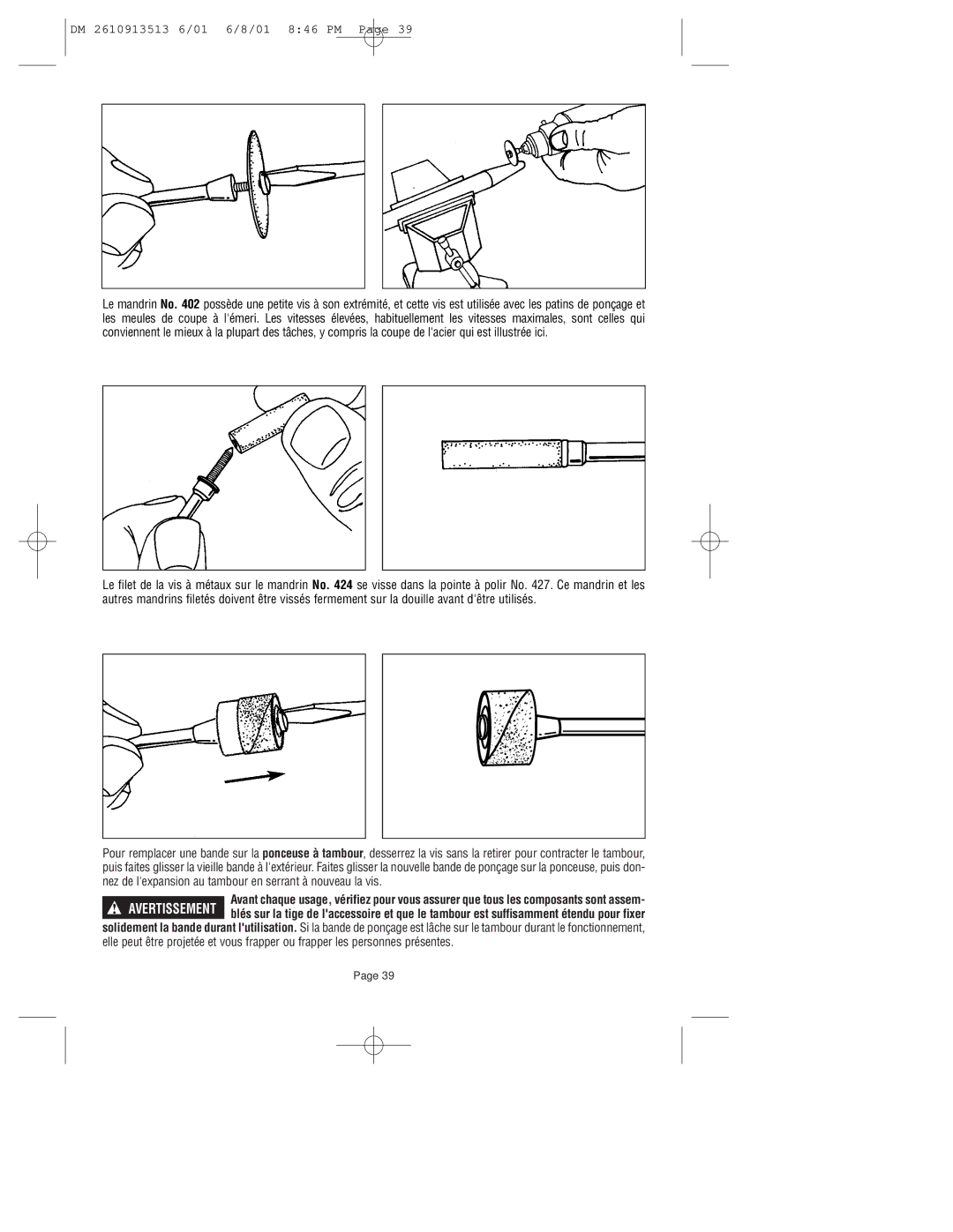 Dremel 780 owner manual DM 2610913513 6/01 6/8/01 846 PM 