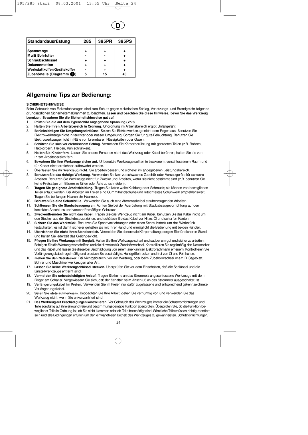 Dremel F013028586, F013039585, F013039567 manual Allgemeine Tips zur Bedienung, Zubehörteile Diagramm, Sicherheitshinweise 