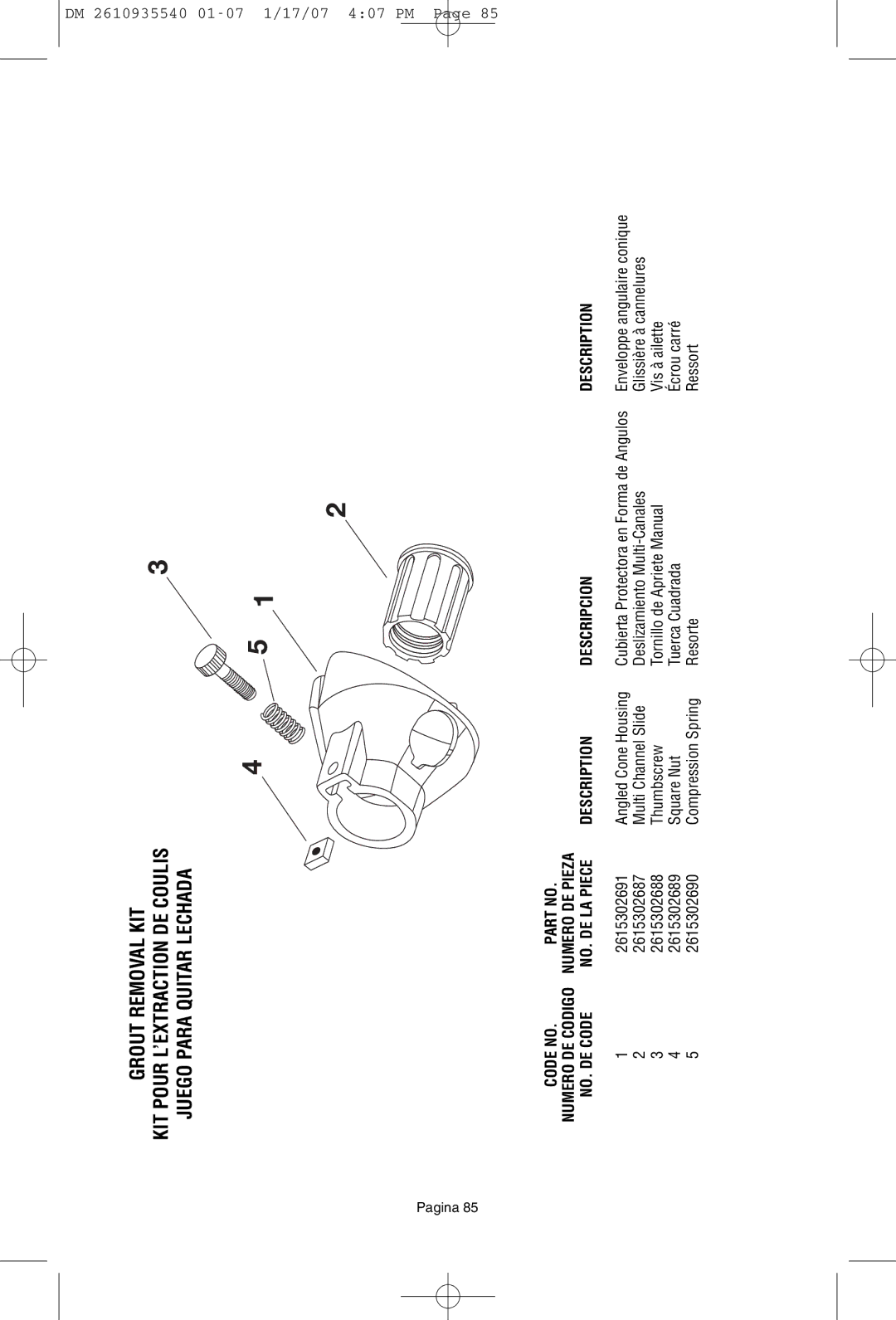 Dremel F013039519 owner manual Angled Cone Housing 