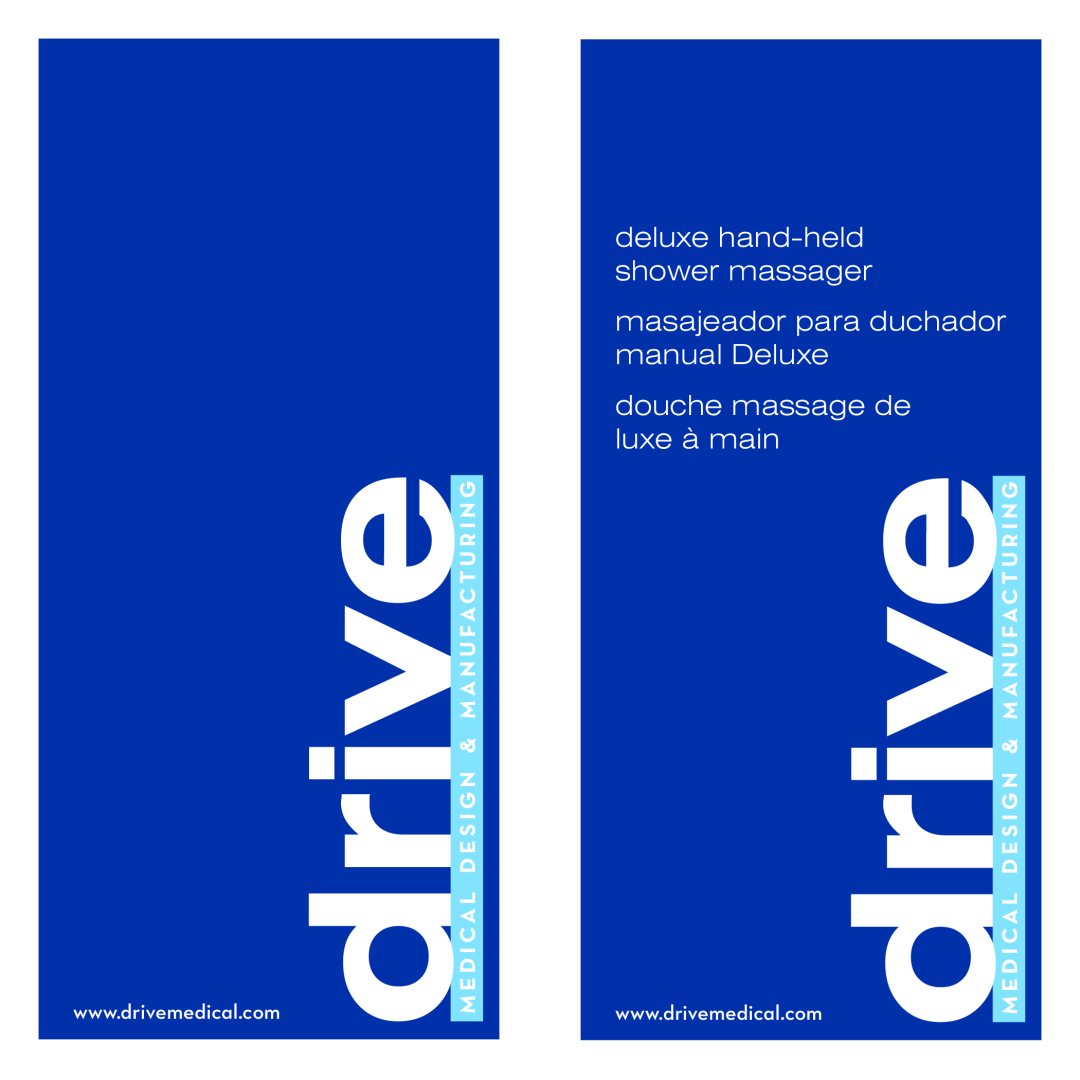 Drive Medical Design 12045 manual deluxe hand-held shower massager 