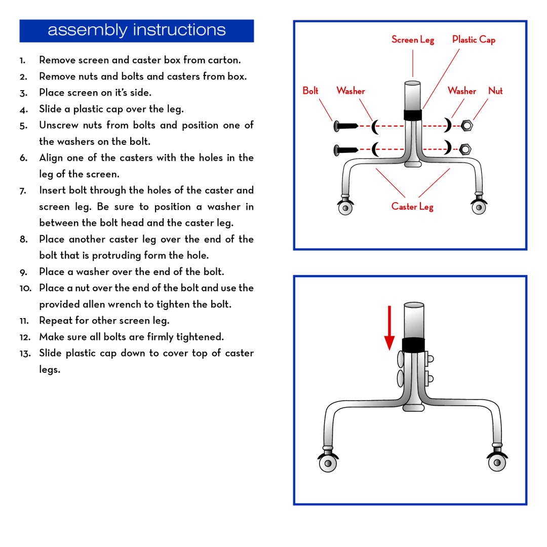 Drive Medical Design 13508 warranty Assembly instructions 