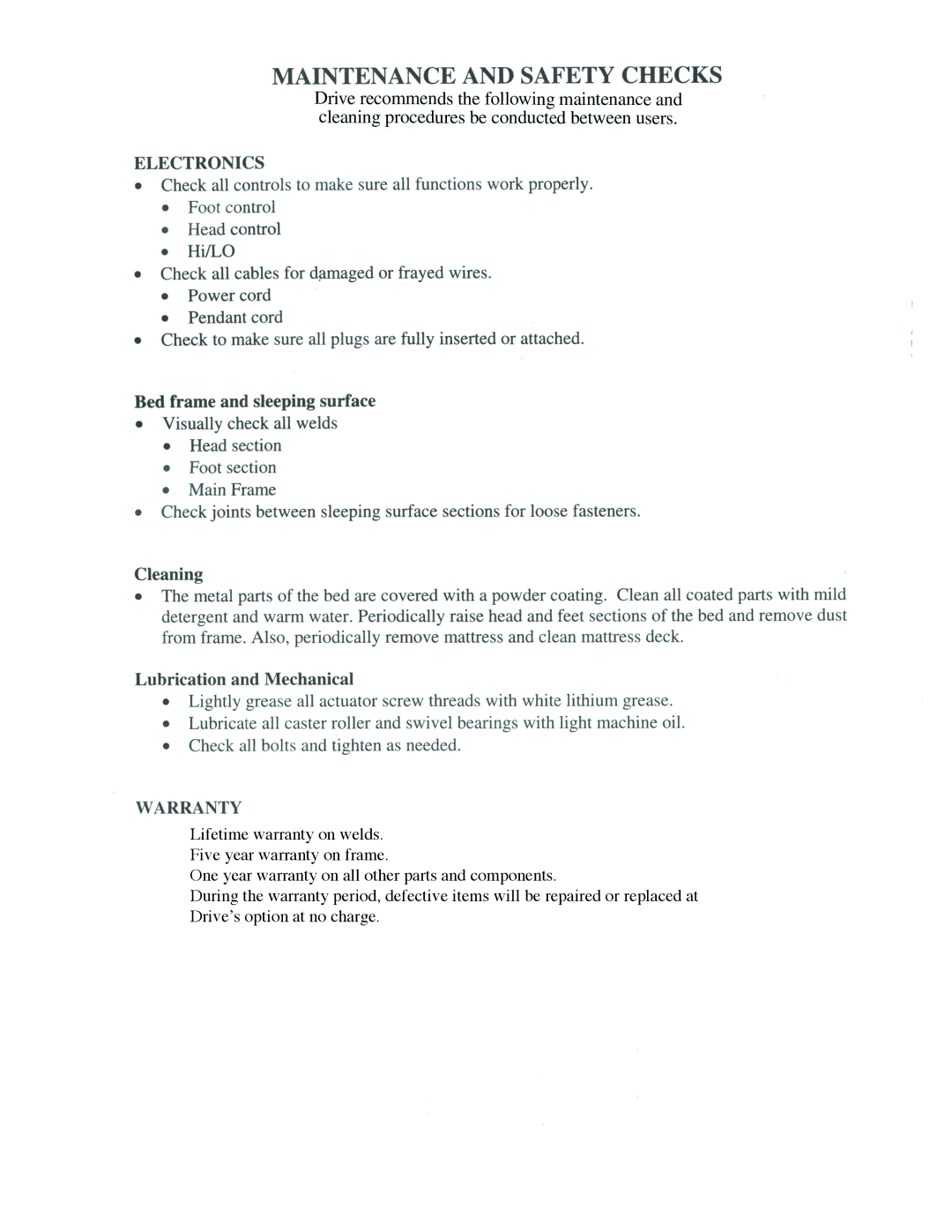 Drive Medical Design 15005, 15003, 15004 manual 