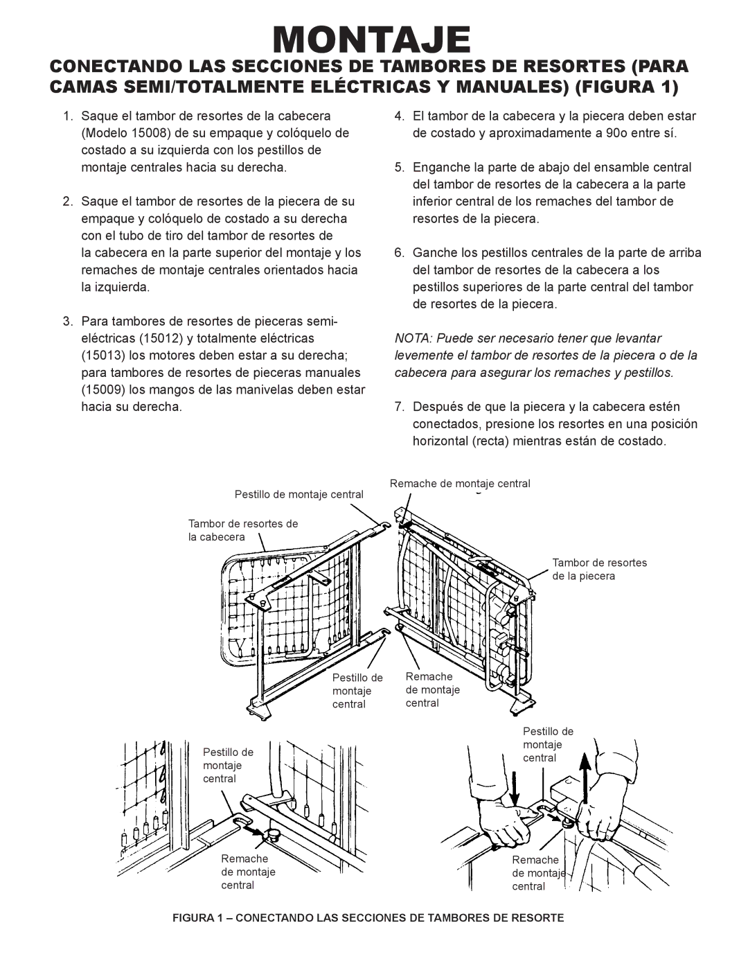 Drive Medical Design 15003, 15005, 15004 manual Montaje 