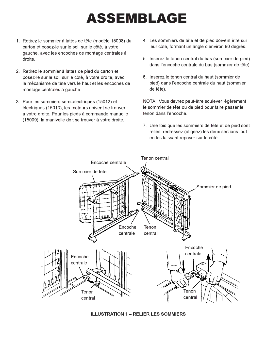 Drive Medical Design 15003, 15005, 15004 manual Assemblage 