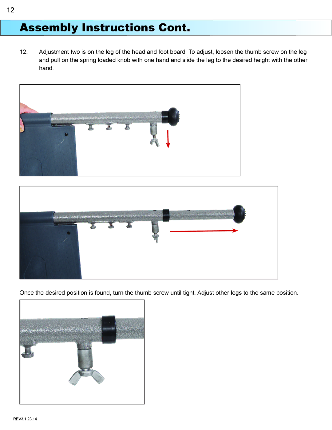 Drive Medical Design 15560 manual Assembly Instructions 