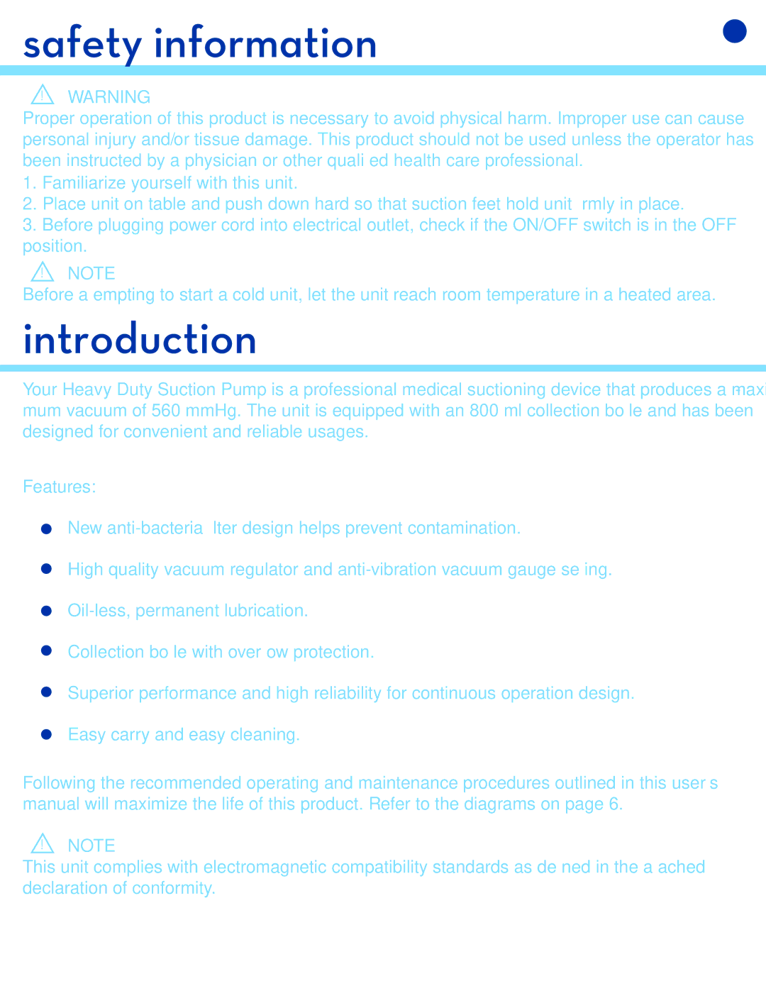 Drive Medical Design 18600 user manual Introduction 