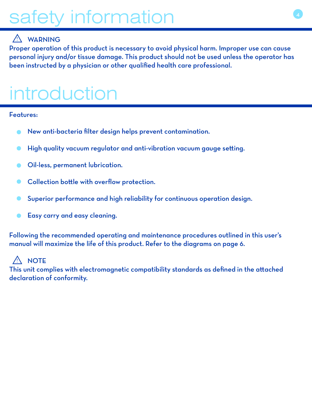 Drive Medical Design 18605 user manual Introduction 