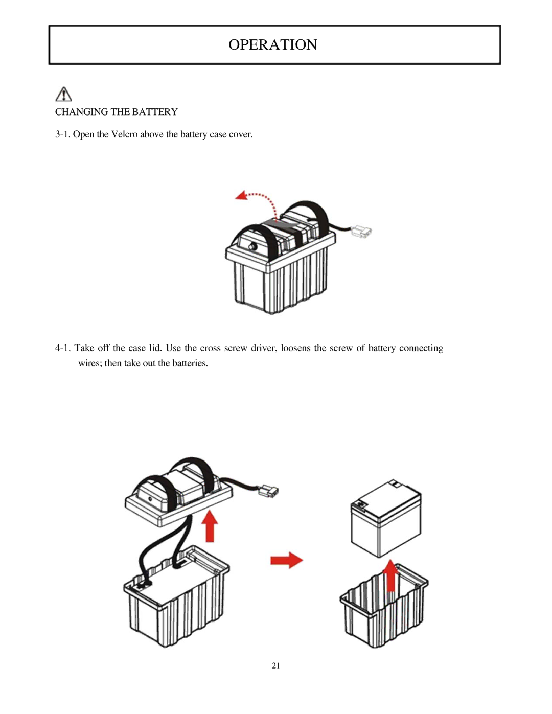 Drive Medical Design 2850-20, 2850-18 manual Changing the Battery 