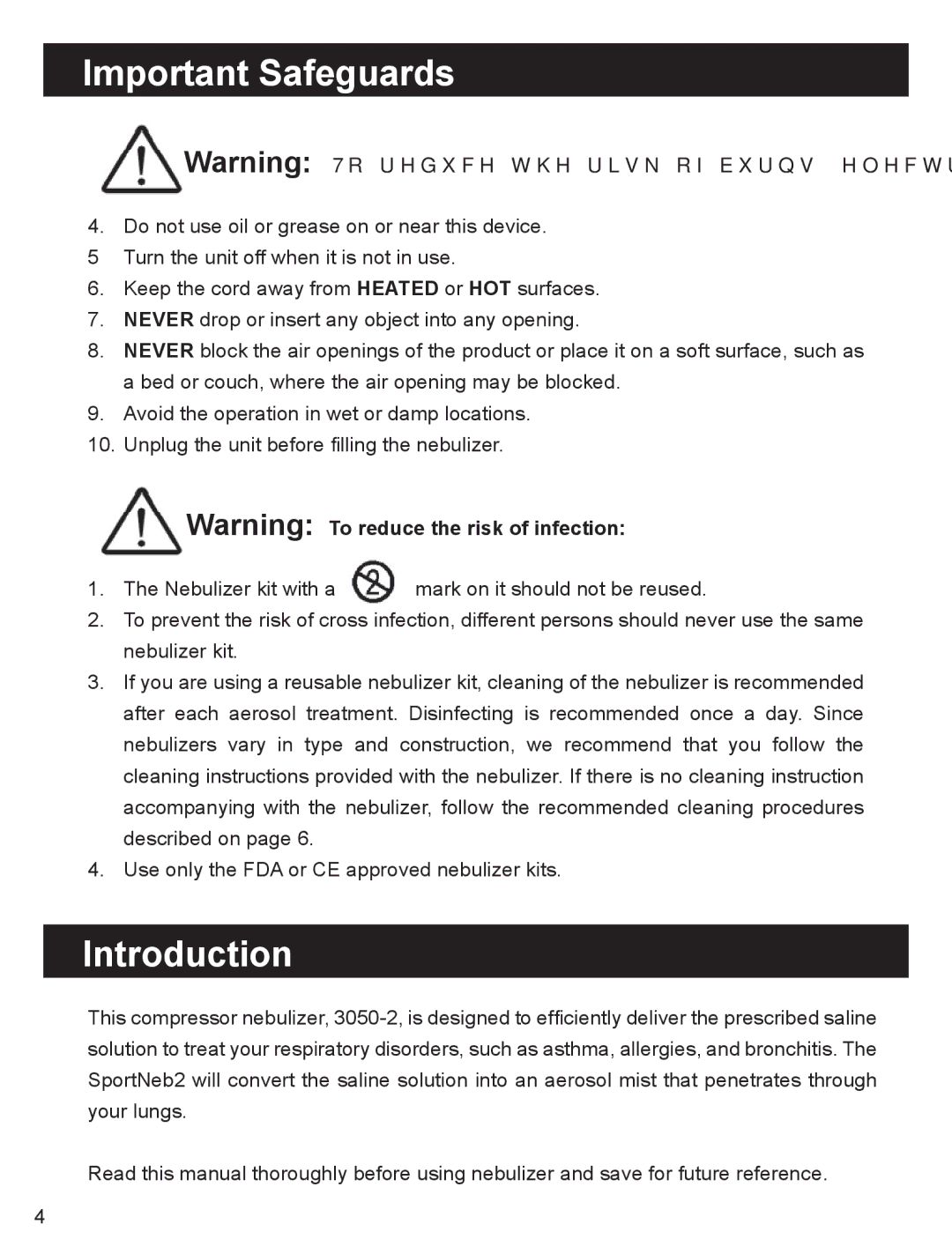 Drive Medical Design 3050-2 manual Introduction 