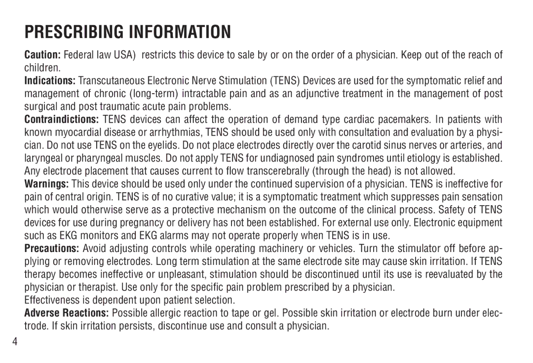 Drive Medical Design AGF-3E manual Prescribing Information 