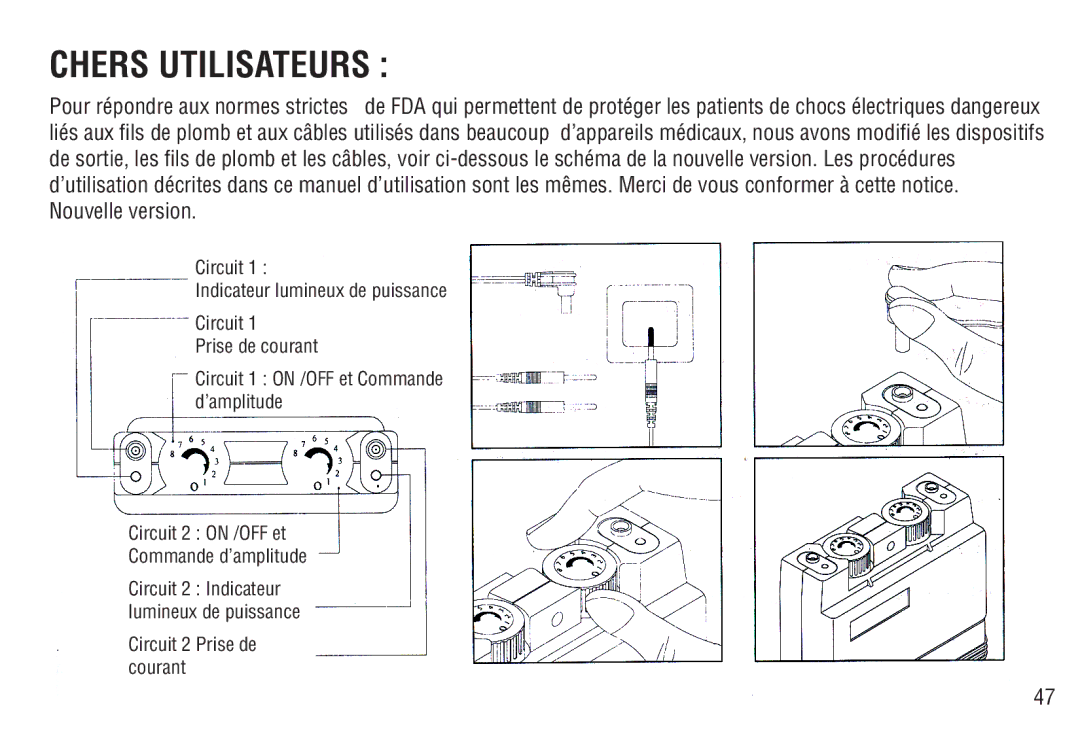 Drive Medical Design AGF-3E manual Chers Utilisateurs, Nouvelle version 