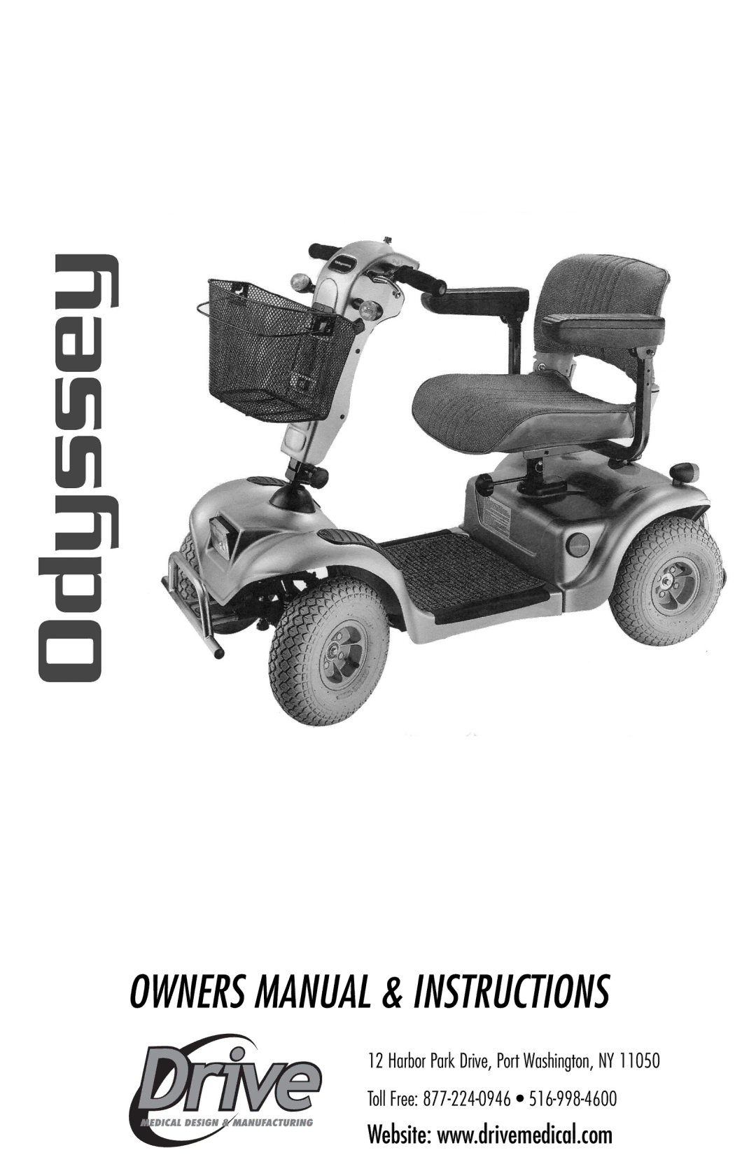 Drive Medical Design Mobility Scooter owner manual 