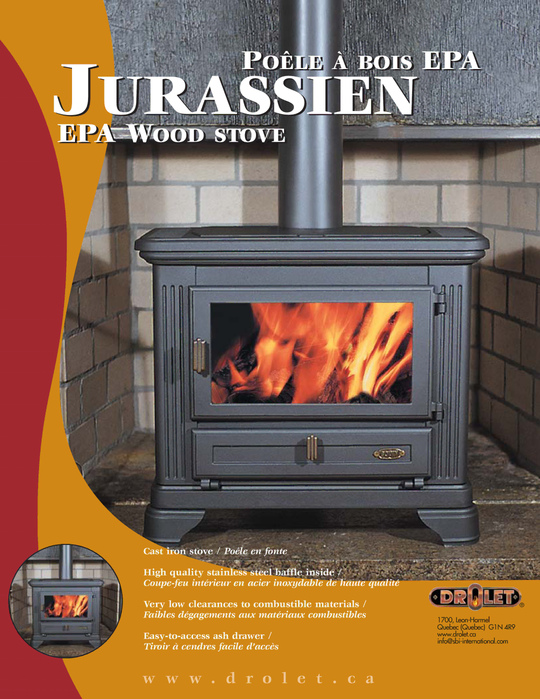 Drolet AC02080 manual Jurassien 