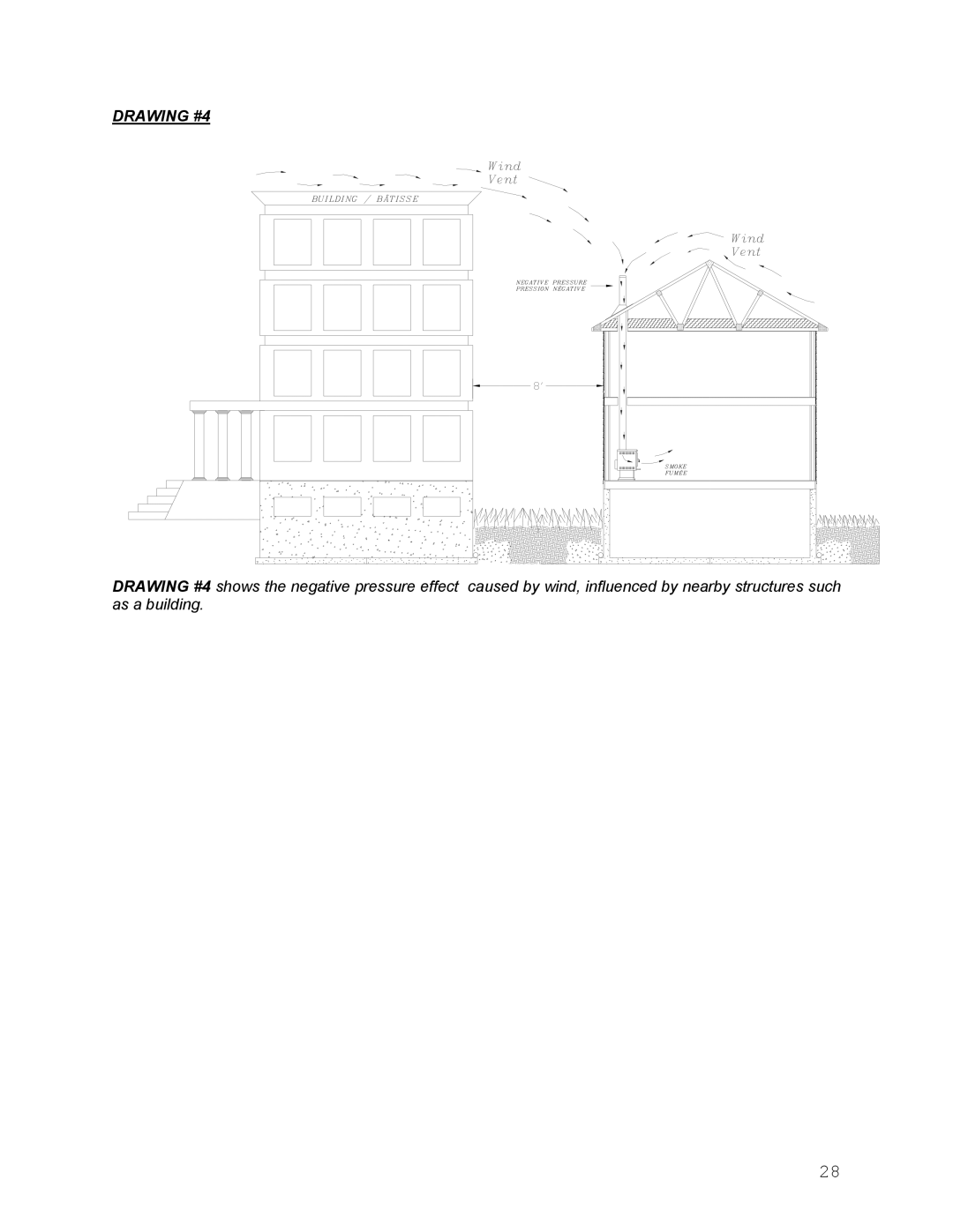 Drolet Wood Stove manual Drawing #4 