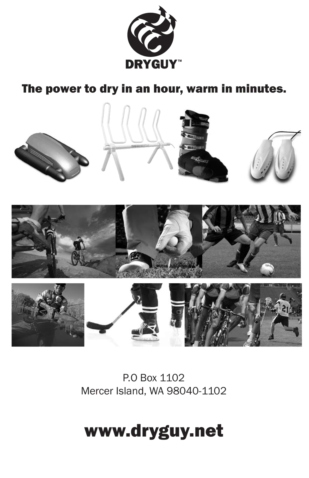 DryGuy DG00011 manual Power to dry in an hour, warm in minutes 