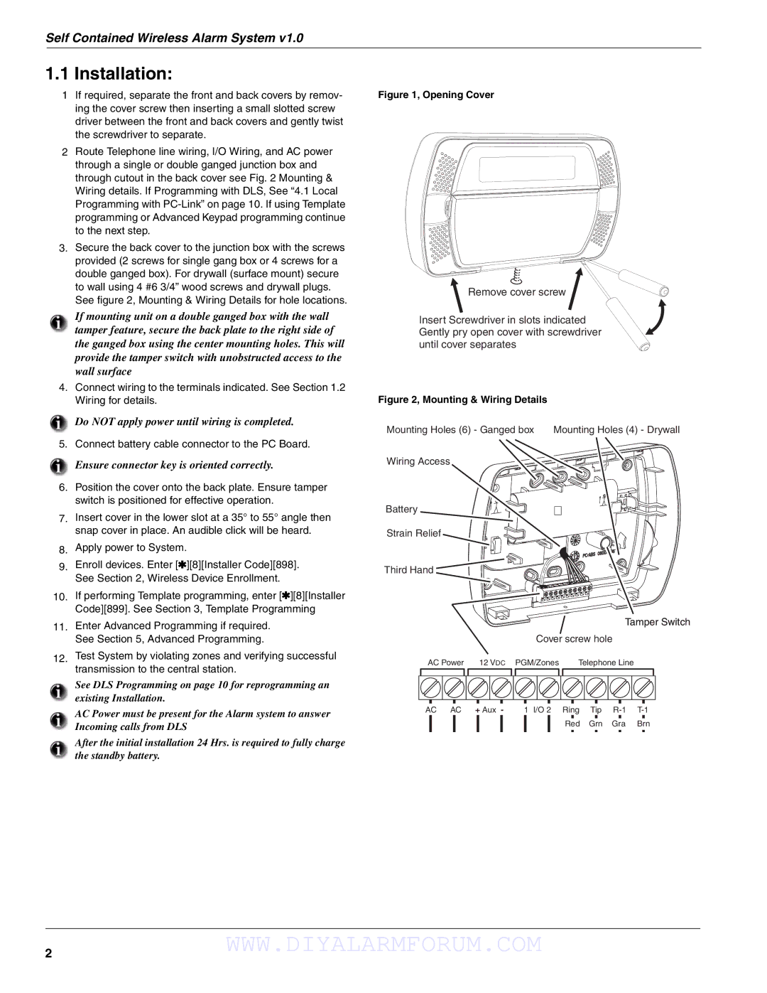 DSCover Satellite Products SCW904x manual Installation, Ensure connector key is oriented correctly 