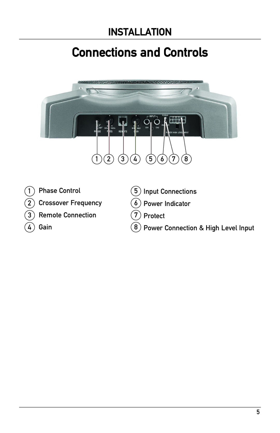 Dual BAK1500 owner manual Connections and Controls 