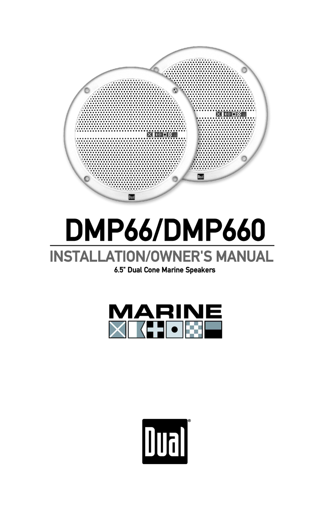 Dual owner manual DMP66/DMP660, Dual Cone Marine Speakers 