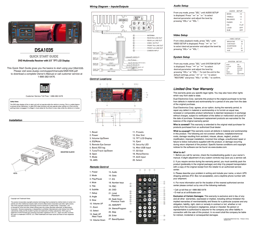 Dual DSA1035 manual 