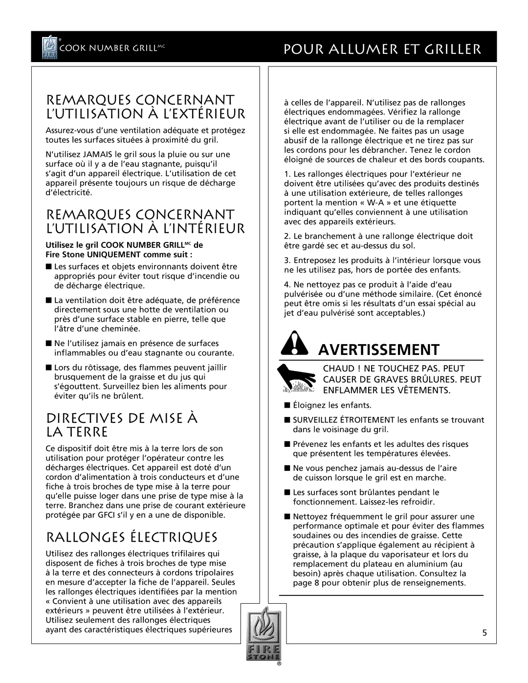 Dual LG20ie, JAG20e Remarques Concernant L’UTILISATION À L’EXTÉRIEUR, Remarques Concernant L’UTILISATION À L’INTÉRIEUR 