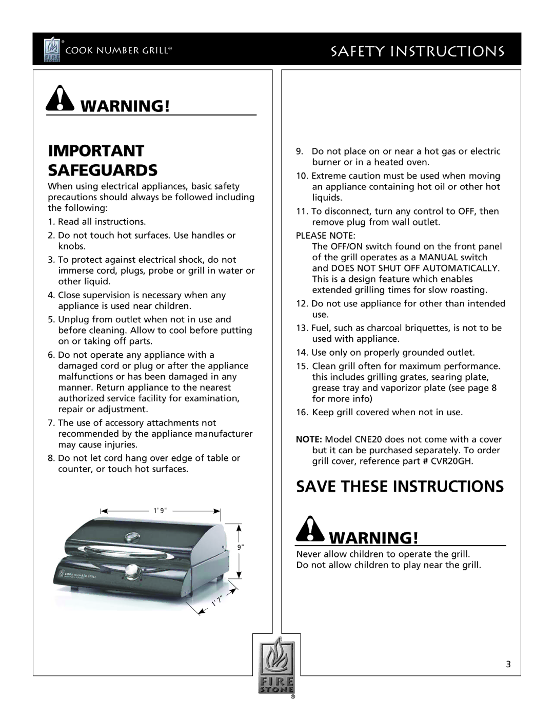 Dual JAG20e, CNE20, LG20ie manual Safety Instructions, Please Note 