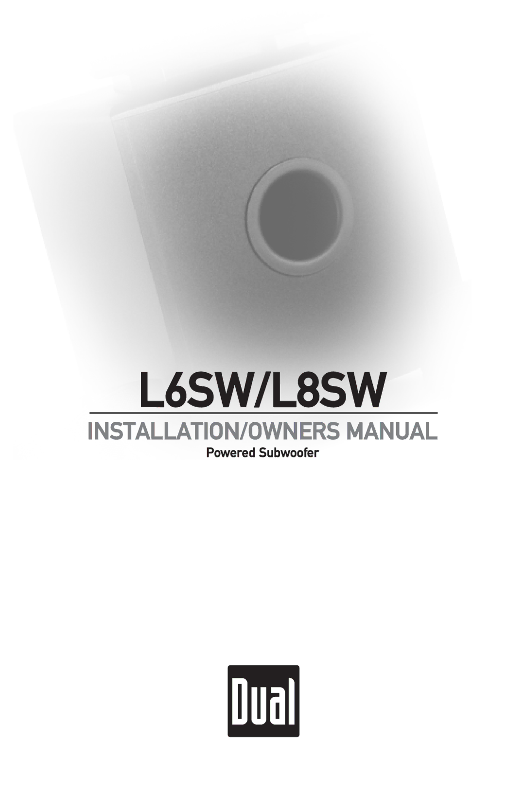 Dual owner manual L6SW/L8SW 