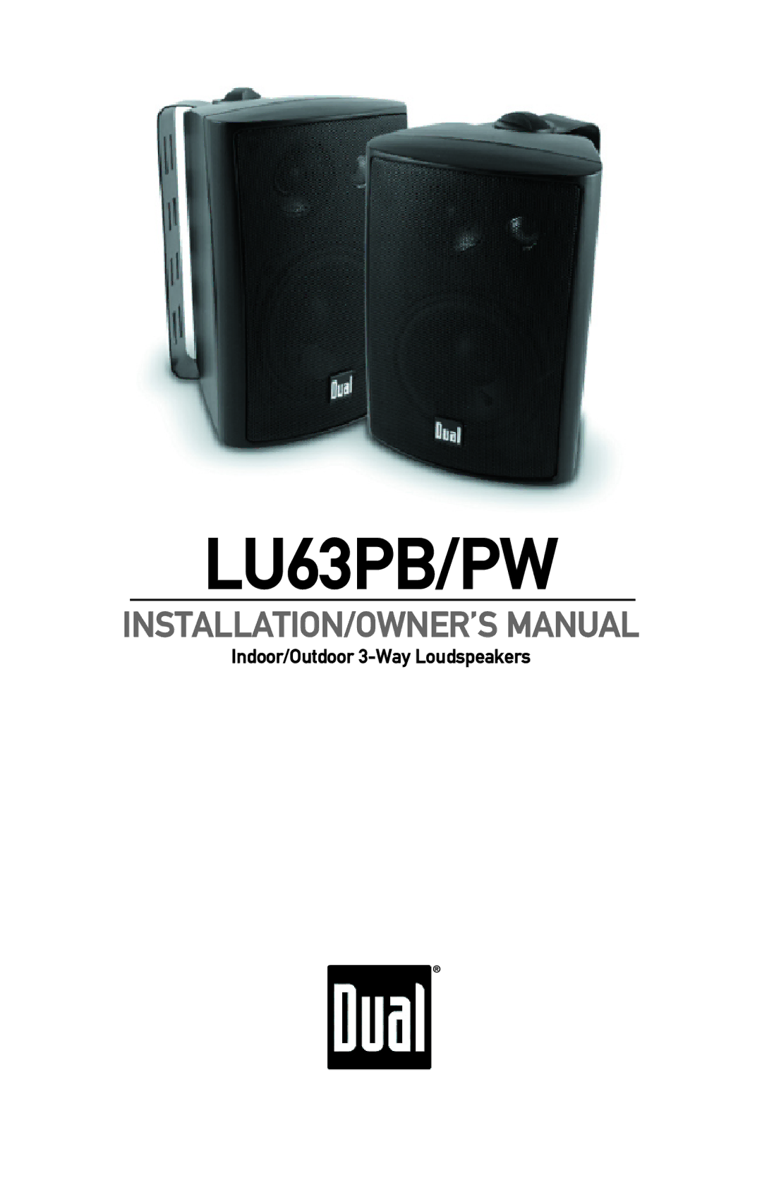 Dual LU63PB/PW owner manual 