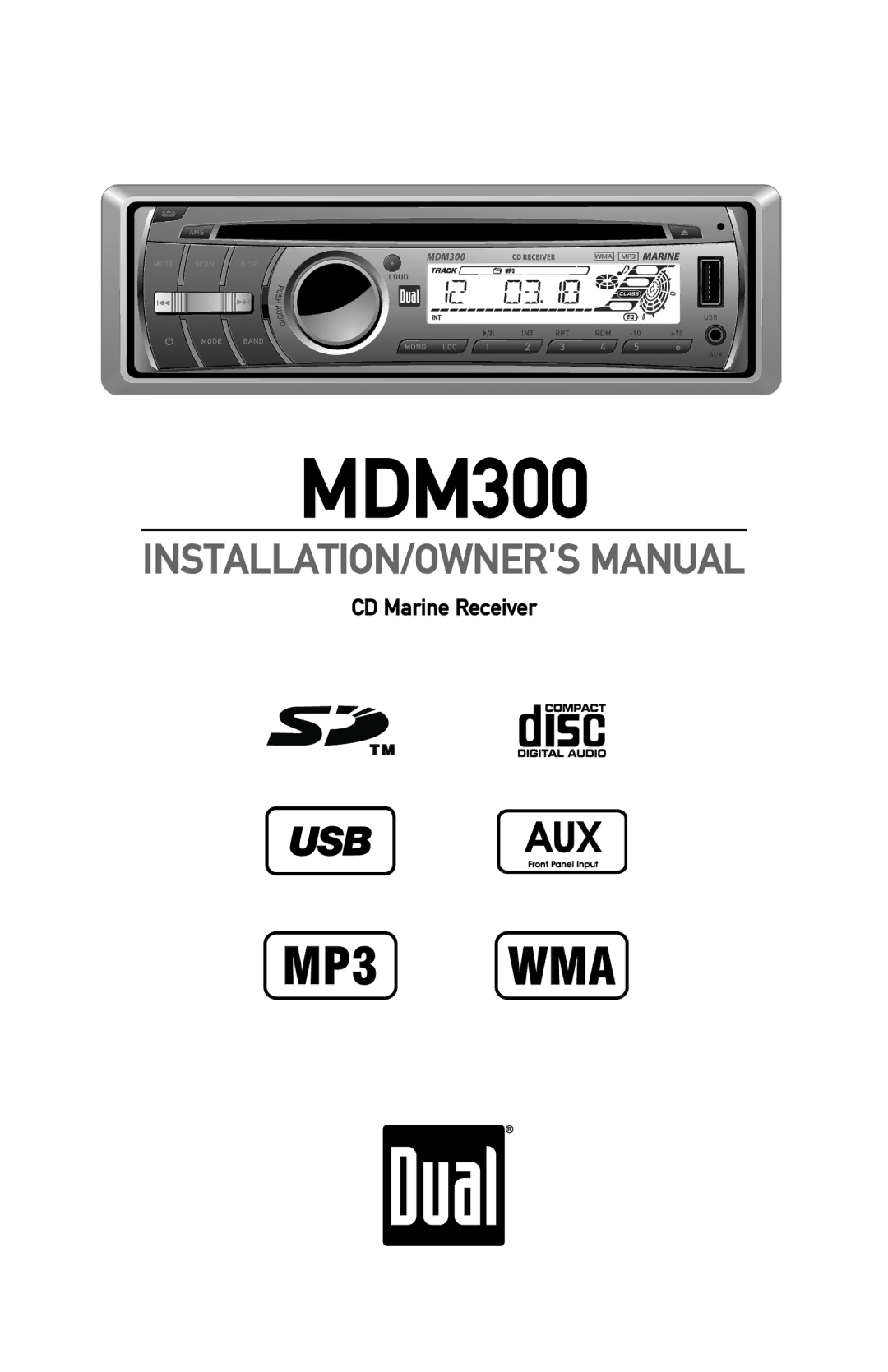 Dual MDM300 owner manual 