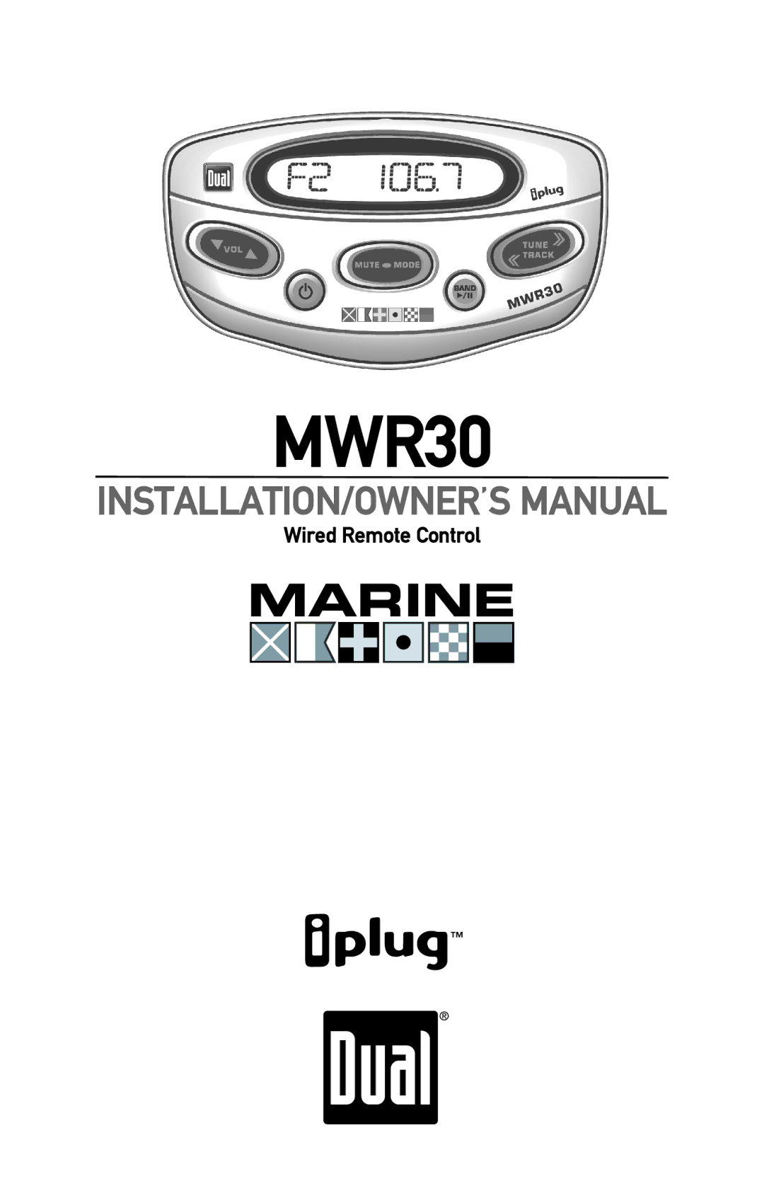 Dual MWR30 owner manual 