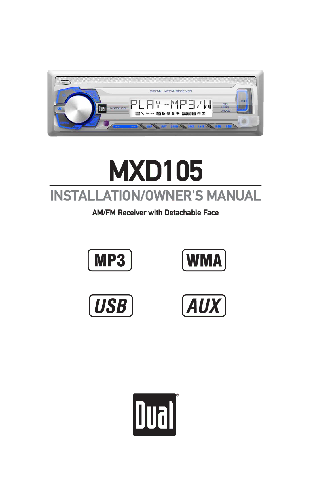 Dual MXD105 owner manual 