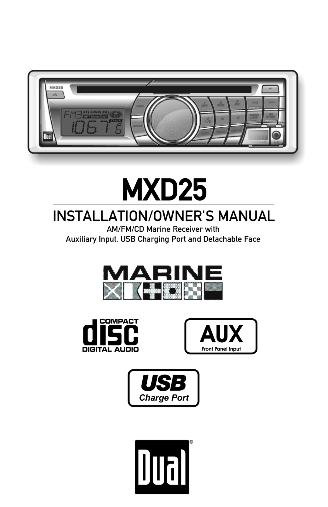 Dual MXD25 owner manual 