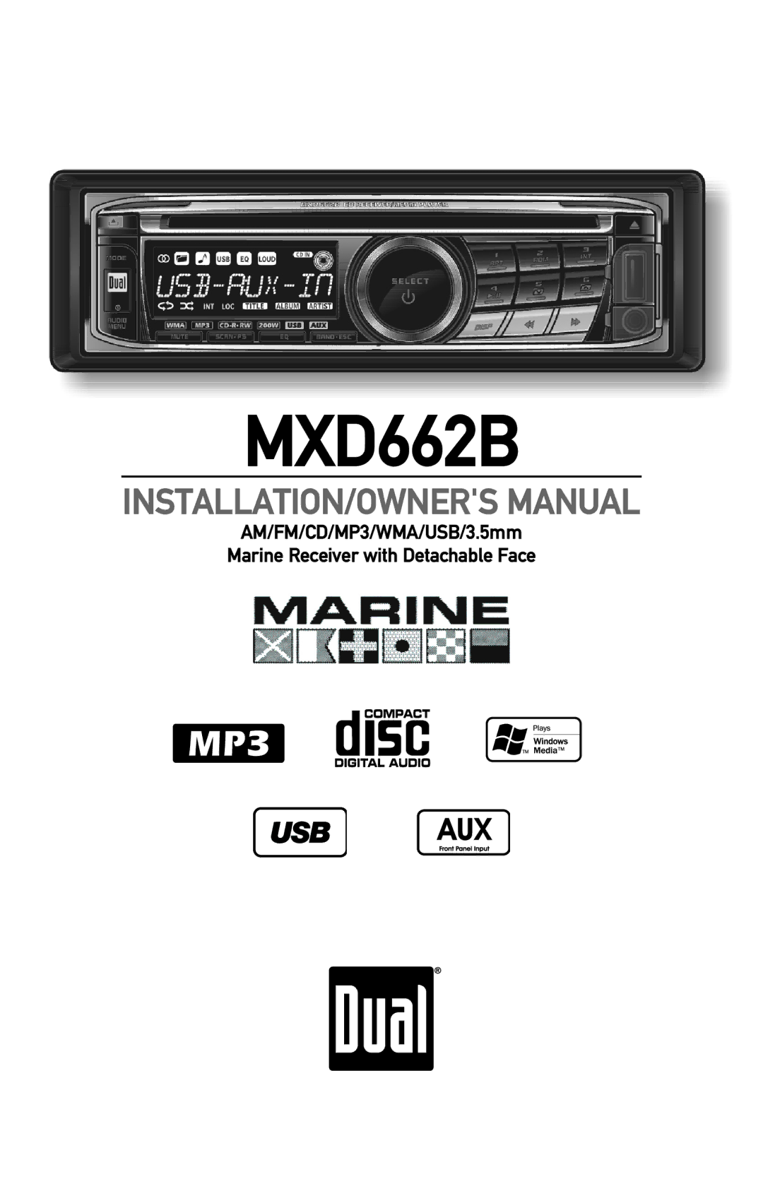 Dual MXD662B owner manual 