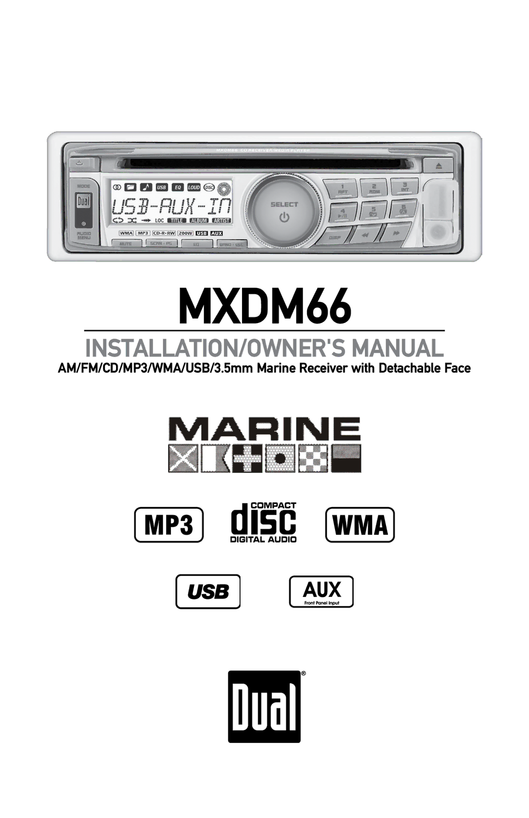 Dual MXDM66 owner manual 