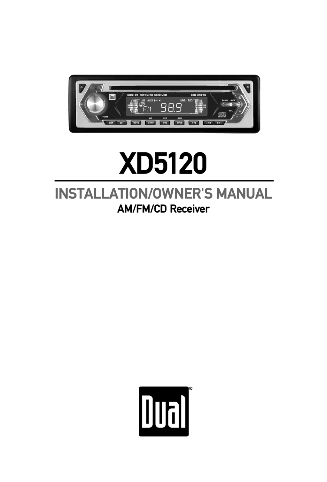 Dual XD5120 owner manual 