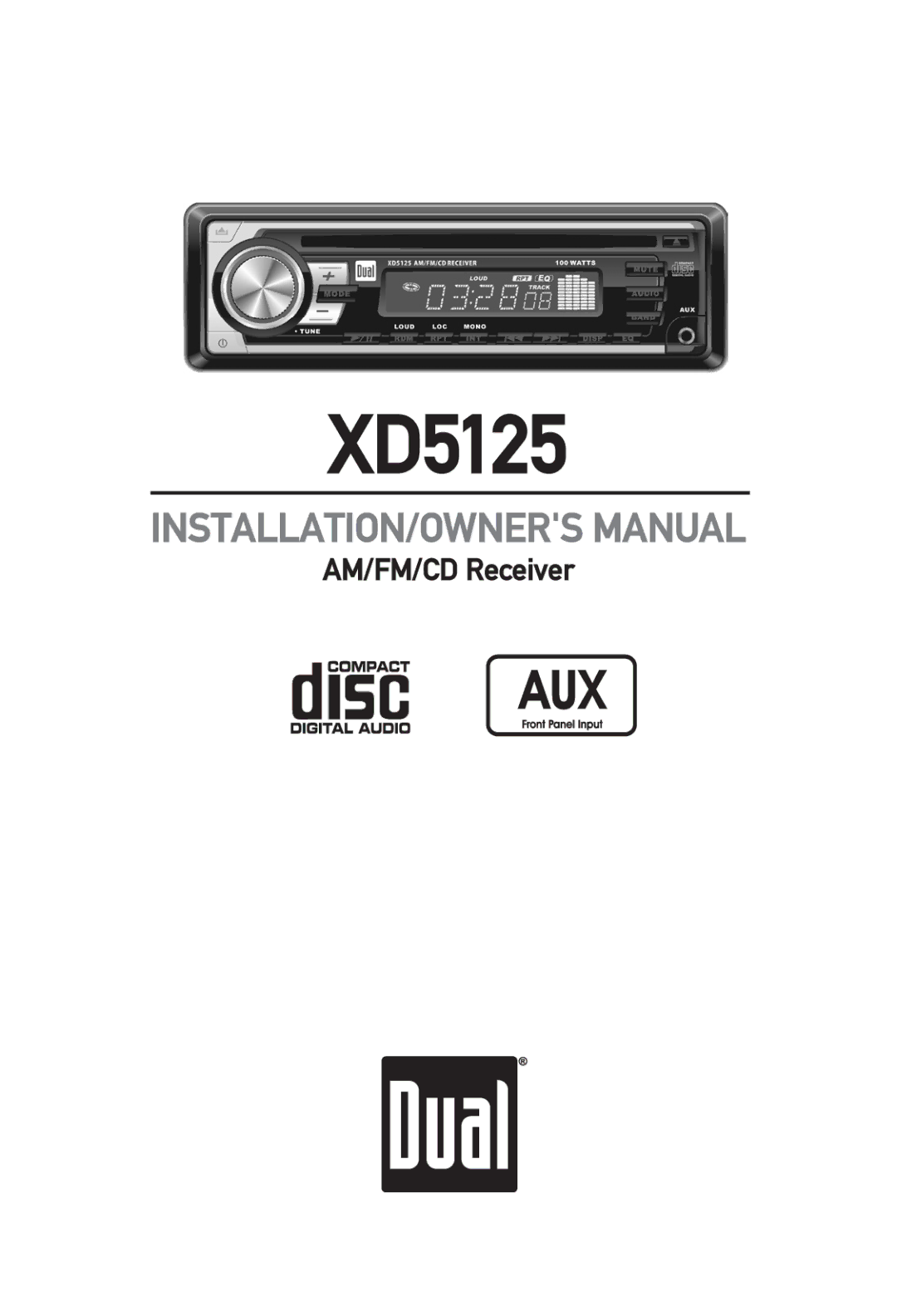 Dual XD5125 owner manual 