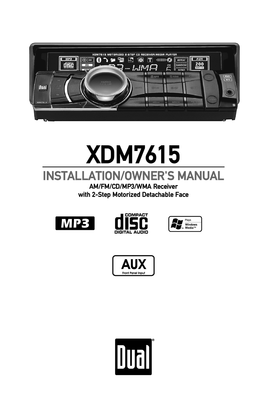 Dual XDM7615 owner manual 