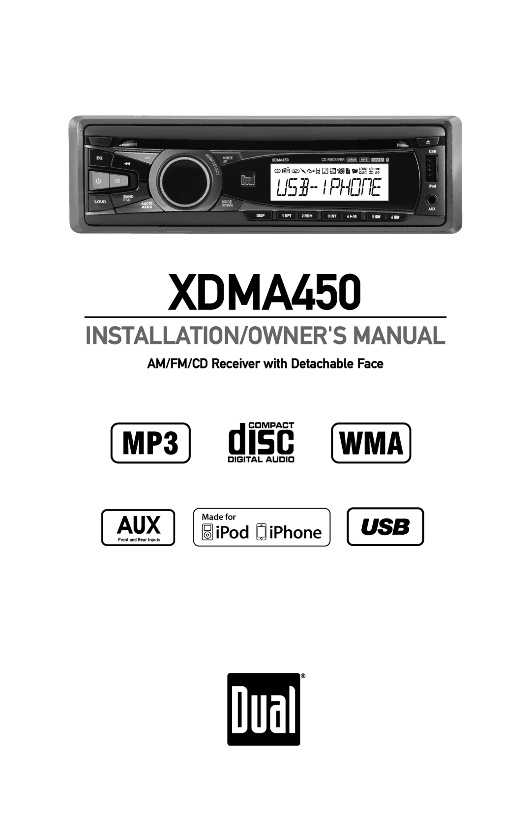 Dual XDMA450 owner manual 