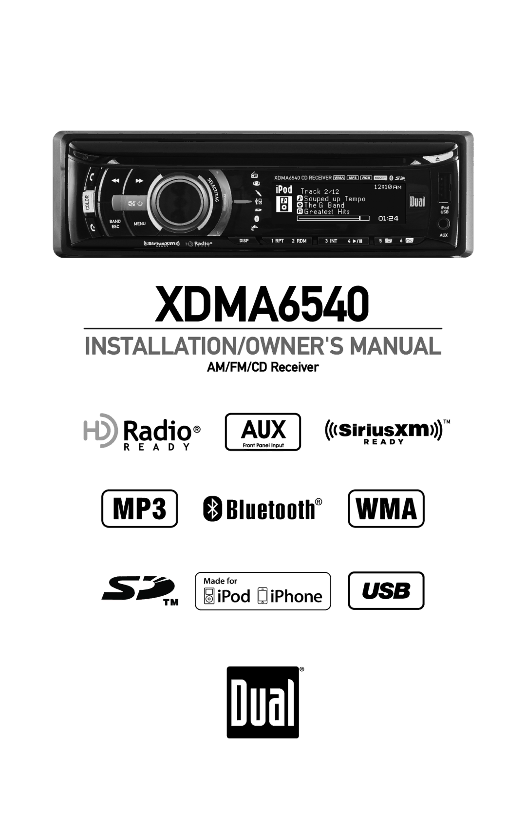 Dual XDMA6540 owner manual 